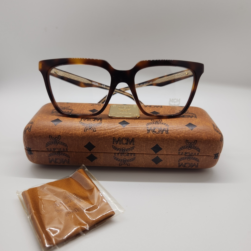 MCM Tortoise Shell Glasses with Case
